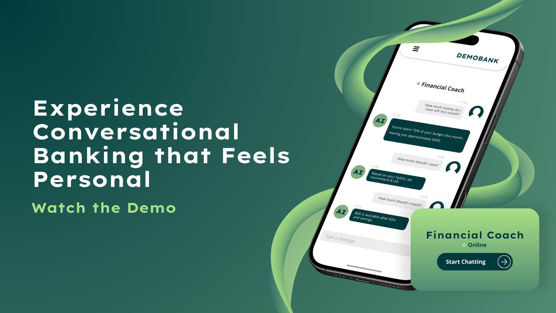 Demostración de IA conversacional de Moneythor